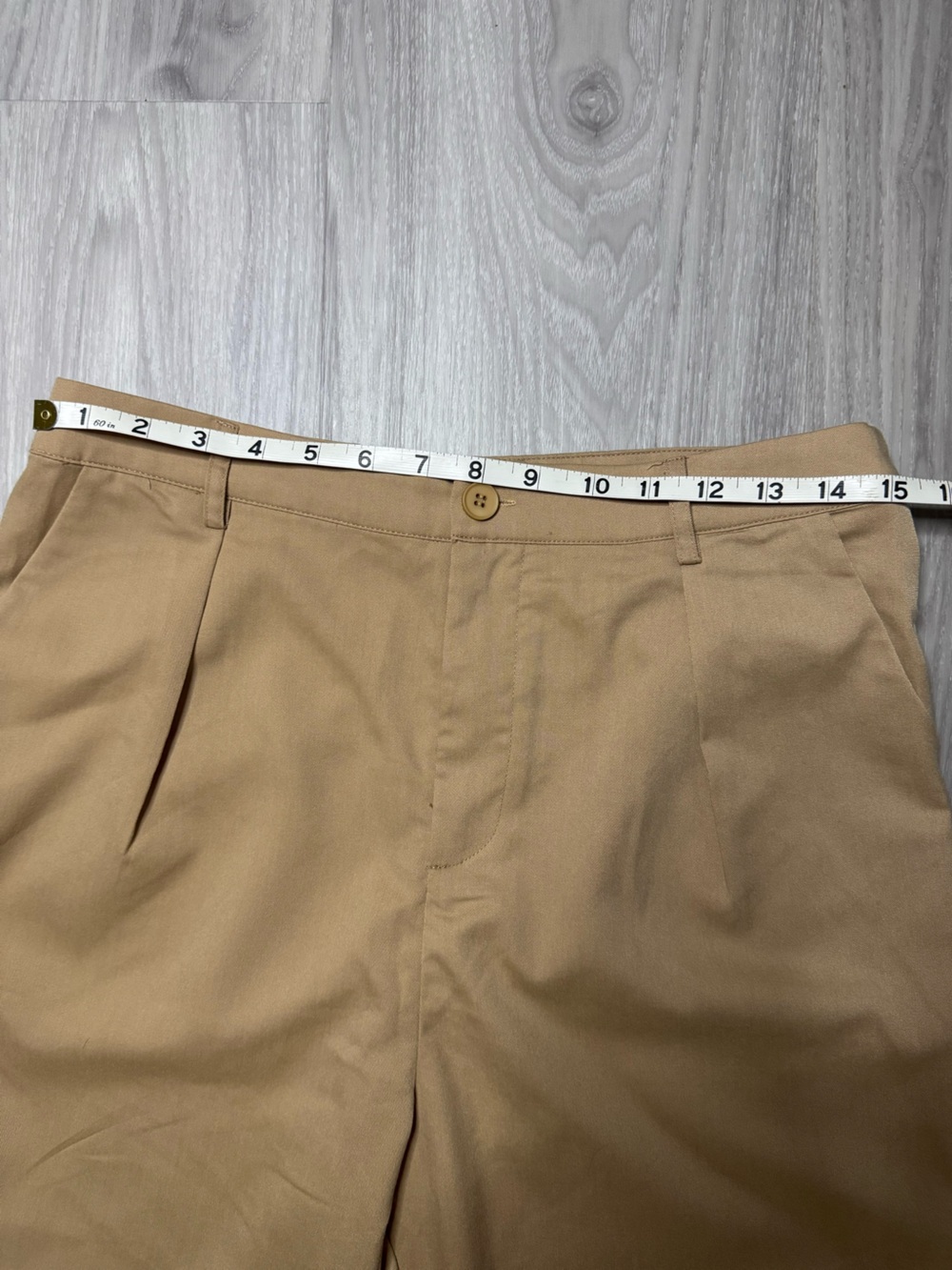 SUPERDOWN | Vivian Straight Leg Trouser Pant | Tan Khaki | Size M - Picture 10 of 12